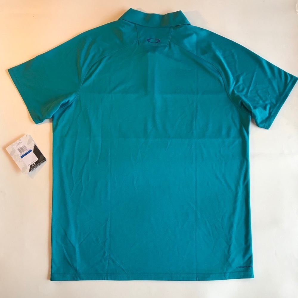 Oakley Men’s Teal Polo XL NWT $70 - Picture 5 of 10